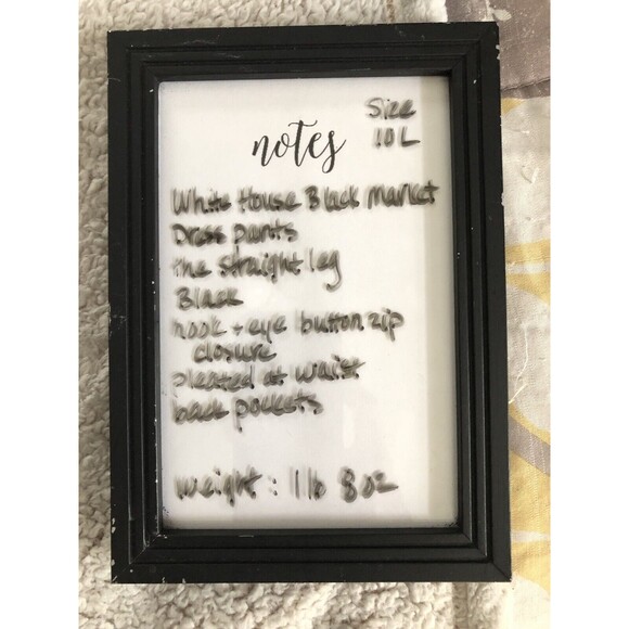 White House Black Market Dress Pants Womens 10 Long Pleated Straight Leg Career - Picture 15 of 15